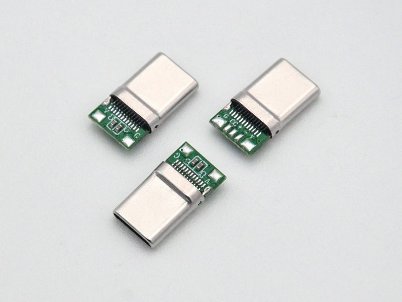 USB type C with two 100NF capacities